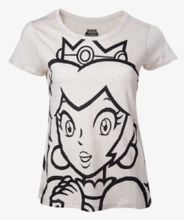 Outline Peach Female T Shirt"  Srcset="data - Peach Super Mario Shirt, HD Png Download, Free Download